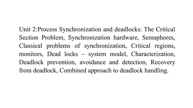 OperatingSystem-Unit2_Process Management