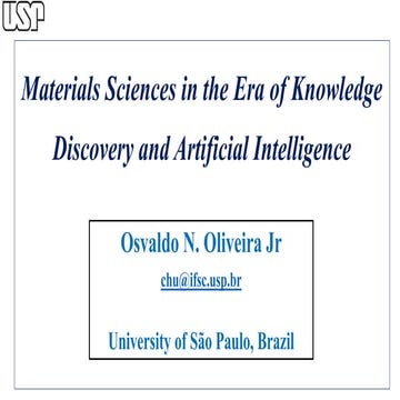 Materials Science in the Era of Knowledge Discovery and Artificial Inteligence