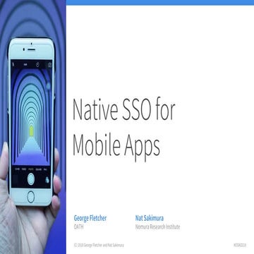 Native SSO for mobile apps