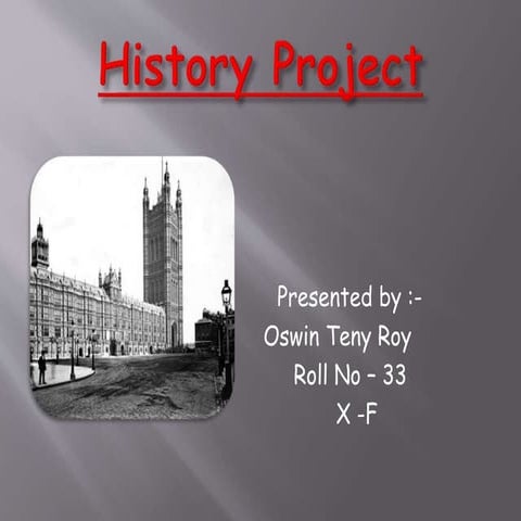 Industrialisation and Rise of London