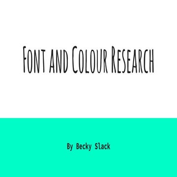 Typography Analysis | PPTX