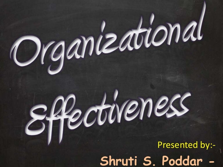 Organizational Effectiveness
