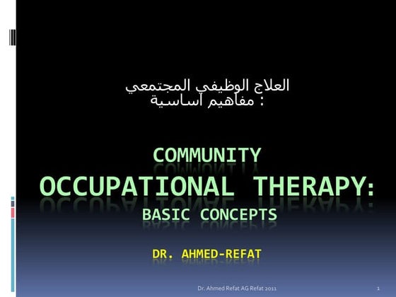 contexts and environments in occupational therapy | PPT