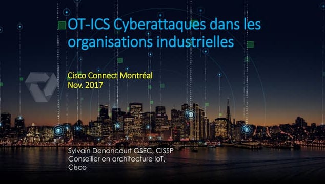 Ot ics cyberattaques dans les organisations industrielles 
