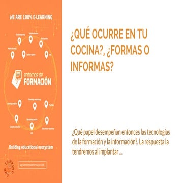 Formar o Informar  - Entornos de Formación. 
