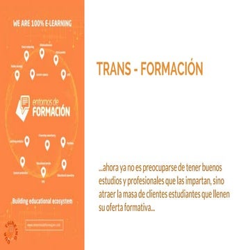 La transformación nos ayuda avanzar - Entornos de Formación
