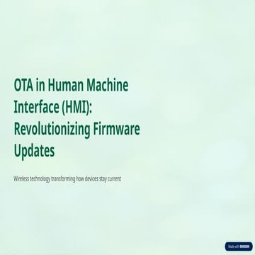 OTA-in-Human-Machine-Interface-HMI-Revov | PPTX