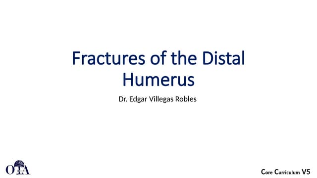 ota_Fractures of the Distal Humerus.pptx