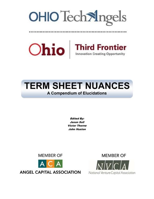 OTAF Term Sheet Nuances July 2011