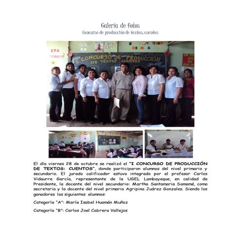 Ota galería de fotos