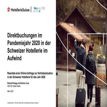 Distributionsstudie 2020 : Schweizer Hotels nutzen Krise für Digitalisierungsschub