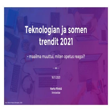 Teknologian ja somen trendit 2021