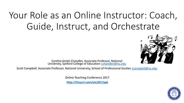 Your Role as an Online Instructor