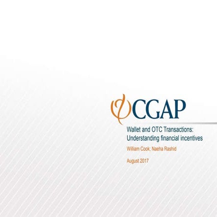 Wallet and Over-the-Counter Transactions: Understanding Financial Incentives