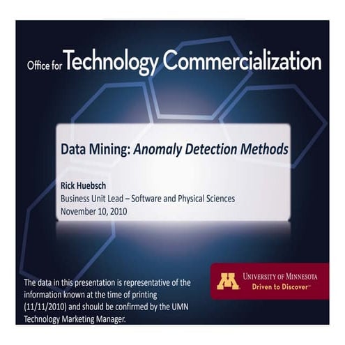 OTC Data Mining Anomaly Detection Methods | PPT