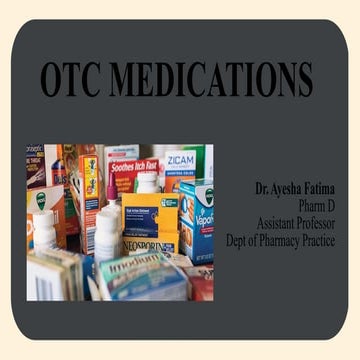 OTC Medications / OTC Drugs / Over the counter.pptx