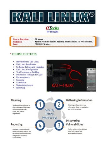 OTechs Hacking and Penetration Testing (BackTrack/Kali) Training Course