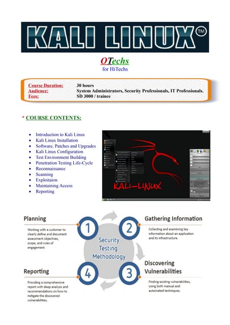 OTechs Hacking and Penetration Testing (BackTrack/Kali) Training Course