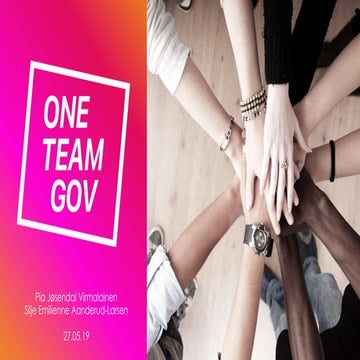 One Team Gov også i Norge
