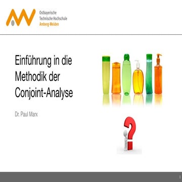 Einführung in die Methodik der Conjoint-Analyse