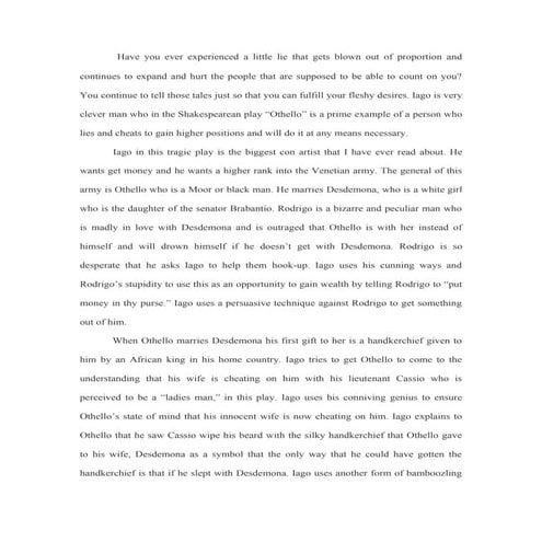 Othello Essay