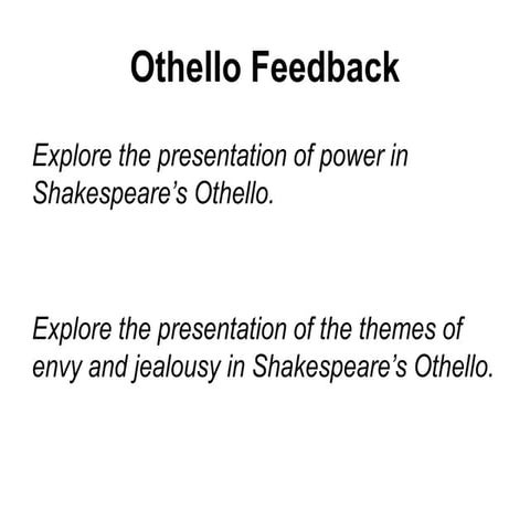 Othello Mock Improvements