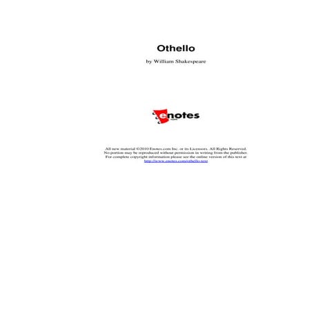 Othello The Text
