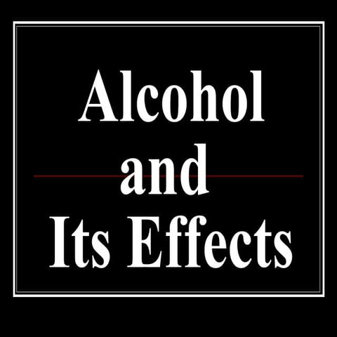 Other alcohol effects