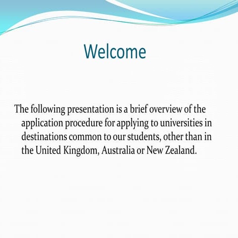 An overview of applying to other major destinations for JIS students.