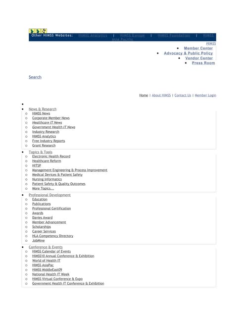 Other Himss Websites.  Washington Dc Chapter Membership Order Doc