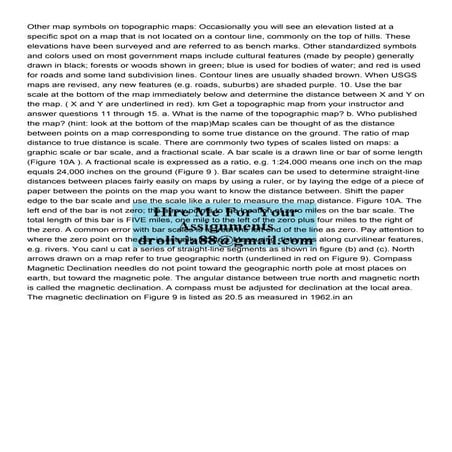 Other map symbols on topographic maps Occasionally you will.pdf