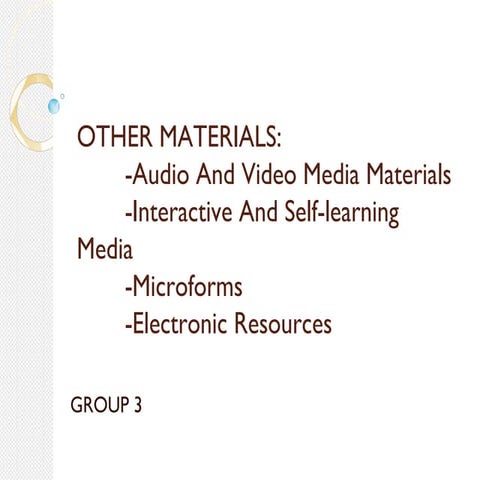 Other materials