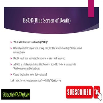 What is Blue Screen Error