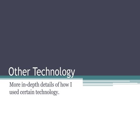 Other Technology