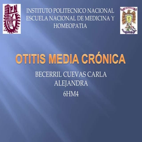 Otitis media crónica