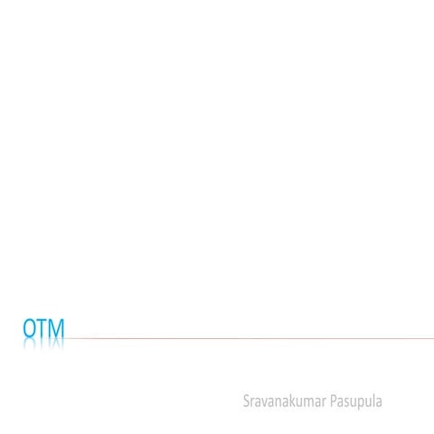 OTM(Oracle Transport Management)