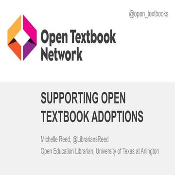 Supporting Open Textbook Adoptions at University of Houston