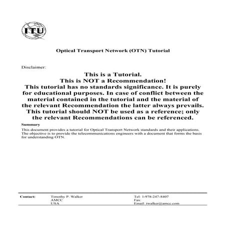 OTN Engineering tutorial from ITU-T .pdf