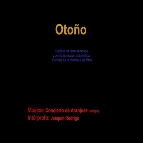 Otoño 'concierto de aranjuez'