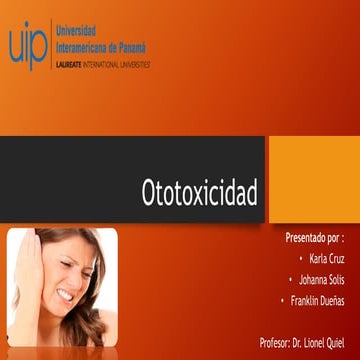 Ototoxicidad orl