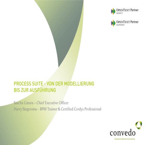 [Webinar] OpenText Process Suite:Von der Modellierung bis zur Ausführung