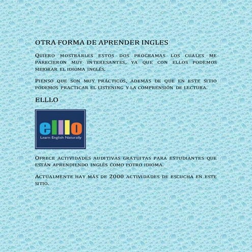 Otra forma de aprender Inglés 2