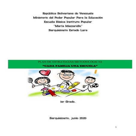  Guía debilidades 1er grado