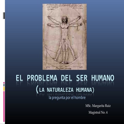 Filosofia - el problema del ser humano