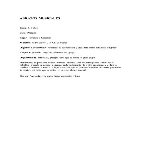 Otros juegos y dinamicas