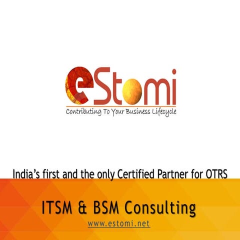 OTRS by eStomi - ITSM & BSM Consulting