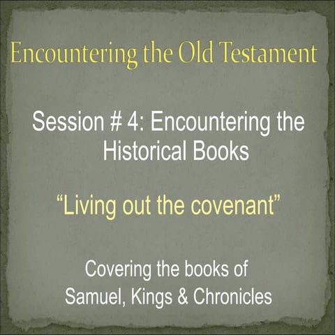 OT Session #4 Monarchy