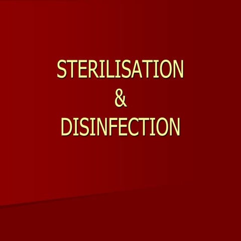 Operation theatre sterilization  powerpoint
