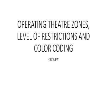operating theathre zone and colour coding