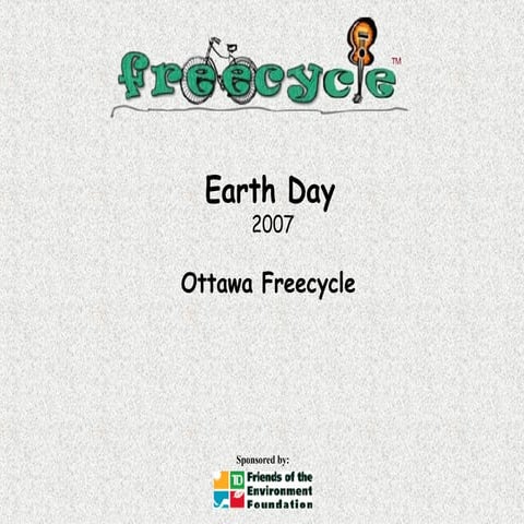 Ottawa Freecycle - Earth Day 2007